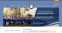 Desktop Screenshot of freedomboatclubfranchise.com